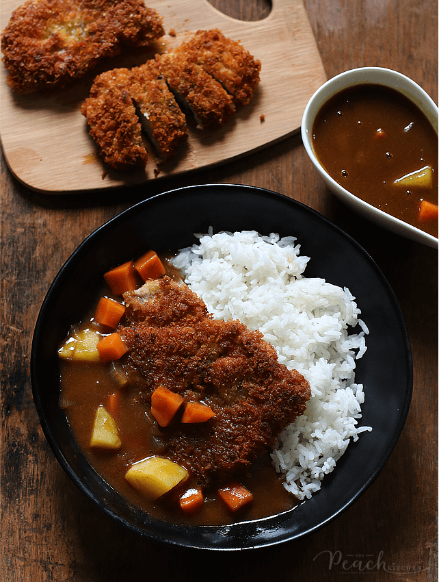 Tonkatsu Curry (Japanese Curry with Pork Cutlet) - The Peach Kitchen